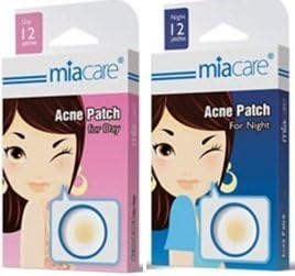 2 of Miacare 12 Acne Patchs Each (1 Pack for Day and 1 Pack for Night)