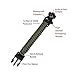 RnS STAR Paracord Survival Bracelet 500 LB - Hiking Gear Travelling Camping Gear Kit - 5-in-1 Parachute Rope Bracelet,Fire Sticks,Compass Stone,Survival Knife,Whistle