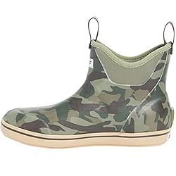 Xtratuf Men's Ankle Deck Boat Fishing Boots, Camo, 9