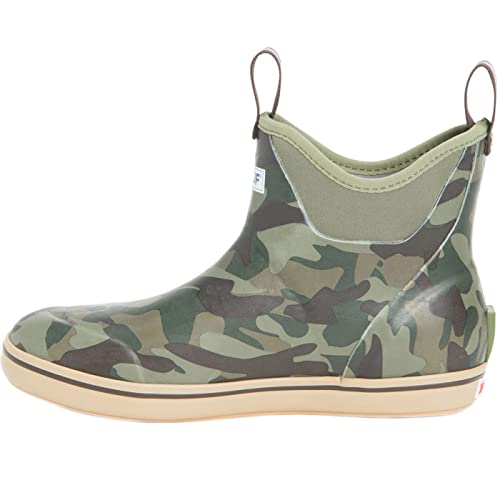 Xtratuf Men's Ankle Deck Boat Fishing Boots, Camo, 9