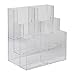 Clear-Ad - LHF-S106 - Acrylic 3 Tier 6-Pocket Brochure Holder - Pamphlet Display Rack (Pack of 2)