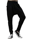 uxcell Allegra K Men Drop-Crotch Dance Sport Jogging Baggy Hip Hop Harem Pants