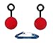 Atomik Climbing 2.5 Inch Hanging Ninja Balls Set of 2 in Red