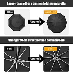 G4Free Large Umbrella 54 Inch Windproof Travel
