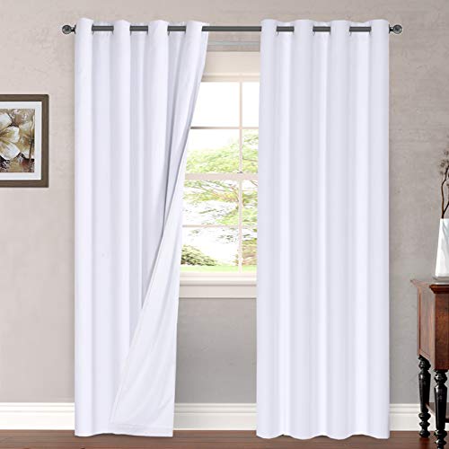 H.VERSAILTEX 100 Blackout Curtains for Bedroom Thermal Insulated Linen