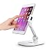AboveTEK Stylish Aluminum Tablet Stand, Cell Phone Stand, Folding 360&deg; Swivel iPad iPhone Desk Mount Holder fits 4-11" Tablets/Smartphones for Kitchen Bedside Office Table POS Kiosk Reception Showroom primary