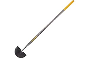 True Temper 2812100 Half-Moon Step Edger, 9-Inch, Steel with Hardwood Handle/Comfort Grip