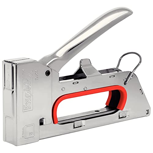 Rapid PRO R153 Manual Staple Gun - Compact steel tacker for wood and fabric, for Type 53 staples (4-8 mm), ergonomic, recoil-free, for upholstery and decorating