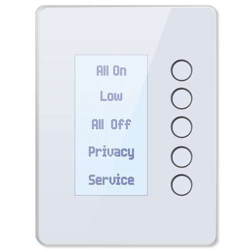 Evolve Z-Wave Wall Mounted 5-Button LCD Controller