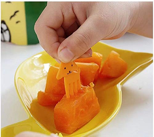 Mini Tiere Obst gabeln Zahnstocher für Kinder -Cocktails Vorspeisen Früchte Desserts Partyzubehör Obstspieß Picks- Bento… – Bild 4