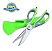 Premium Multifunction Kitchen Scissors Heavy Duty and Ultra Sharp Stainless Steel Blades Kitchen Shears with 100% Satisfaction & Money Back Guarantee by Wellehomi