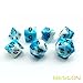 Bescon 6X7 42pcs Polyhedral Dice Set-6 Unique Two-Tone Gemini Polyhedral 7-Die Sets with Pouches for Dungeons and Dragons DND RPG MTG Dice Set of 7 d4 d6 d8 d10 d12 d20 d%