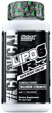 Nutrex Research Lipo-6 RX Supplement, 60 Count