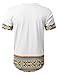 URBANCREWS Mens Hipster Hip Hop African Dashiki Graphic Top Shirts