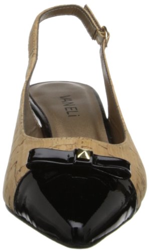 VANELi Women's Tiffany Spectator Pump,Natural Cork/Black Smack Met Patent,6.5 M US - Thumbnail 4