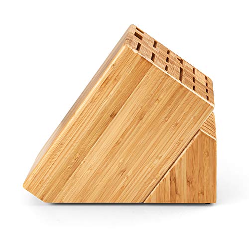 Cooks Standard Bamboo Knife Block Holder without Knives, 25 Slot X