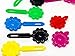 Tara Girls Self Hinge Plastic Bow Hair Barrettes Selection Pack Of 2 (BR24)