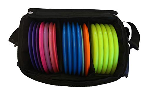 Kestrel Disc Golf Bag | Made from Heavy Duty Canvas | Comfortable & Portable Frisbee Golfing Bag for Beginners to Advanced Players | Fits up to 15+ Discs & Other Golf Equipment | Functional Design