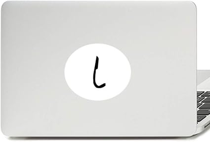 Amazon Co Jp ギリシャアルファベット Iota ブラック シルエット ビニール エンブレム グラフィック ノートパソコン ステッカー ノート デカール ホーム キッチン