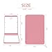 Bukm Magnifying Makeup Mirror Ultra-thin Led Lighted Compact Travel Makeup Mirror, Portable Folding Cosmetic Mirror 8 Bright LED Lights Adjustable Brightness Magnification Vanity Mirrors (Pink)