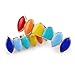 TOPGRILLZ Vampire Teeth LGBTQ Grills for Your Teeth Rainbow Grillz Silver Grills for Teeth for Women Hip Hop 14K Gold Plated Colorful Vampire Fang Top Bottom Gold Grillz Teeth Men Cosplay Rapper Costume