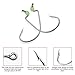Erchang Fishing Hooks,Bass Fishing Tackle High Carbon Steel Senko Worms Assortment Bait Jig Cover Hooks with Plastic Box for Saltwater Freshwater