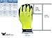 1516 6 Pairs Pack Premium High Visibility Low emissions Green Work and gardening Gloves for Men and Women.MicroFoam Textured Coated Palm and Fingers Gloves for Gardening Work, Size Large