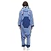 ROYAL WIND Adult Stich costume Onesie Animal Pajamas Halloween Cosplay Costumes Sleepwear Homewear Party Wear Blue XL