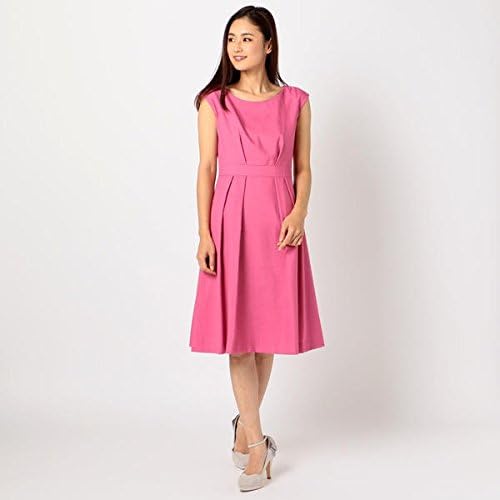 Amazon Co Jp ミューズ リファインド クローズ Mew S Refined Clothes 麻調バックリボンワンピース ショッキングピンク M 服 ファッション小物