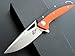 Eafengrow Pocket Knives D2 Blade and G10 Handle,Outdoor Survival and Everyday Carry Knife with Clip (EF42-orange)