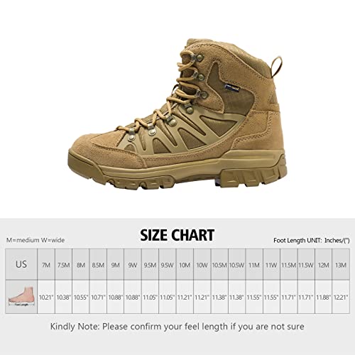 FREE SOLDIER Men's Tactical Waterproof Lightweight Hiking Boots