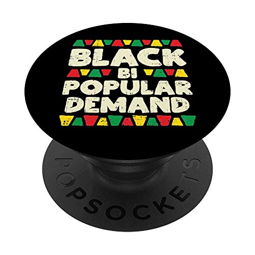 Popular Black Bi Demand Kente African Bisexual LGBT Gift PopSockets PopGrip: Sw…