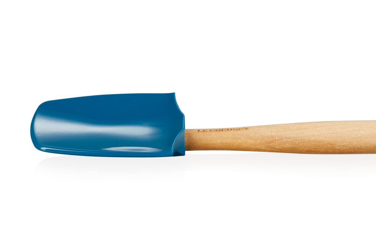 Le Creuset Craft Spatula Spoon, Large, 28 cm, Silicone, Deep Teal, 42104286420000