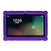 Turpro Kids' Shockproof Silicone Case for Chromo Inc 7 inch, Alldaymall A88X, Dragon Touch Y88X Plus/Y88X, VURU A33, NPOLE 7 Inch Tablet (Purple)