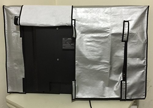 60'' Flat Screen TV - OUTDOOR Silver Cover, Water Resistant, Ideal for LCD and Plasma TV - 55''W x 4.25''H x 34.25''H