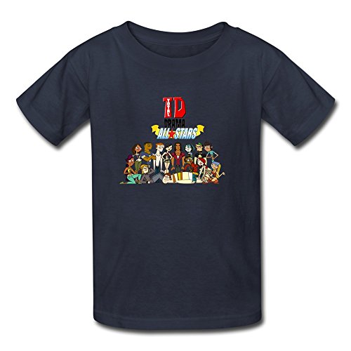 Kid's Funny Quotes Total Drama All Stars T-shirts Size M Navy By Mjensen