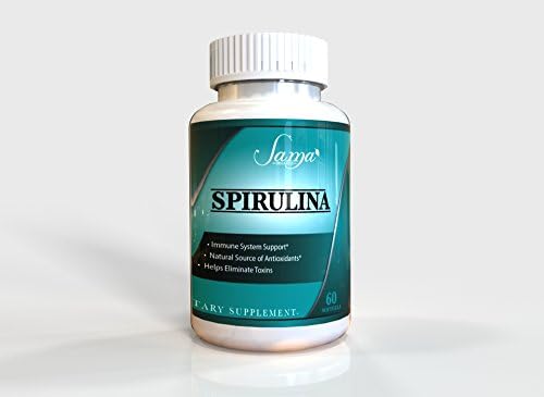 Spirulina Pacifica-Certified Organics 60 Capsule-Great health benefits-Chlorella good supplement-Algae-100% Vegetarian-All Natural and contain Protein