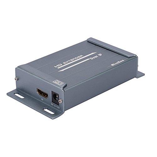 Mirabox 1080P 120m HDMI Extender Sender Over TCP/IP with Audio Extractor Via Rj45 Cat5 Cat5e Cat6 Supports Sky HD Box Laptop PC DVD STB PS4, Grey (HSV891 TX Only)