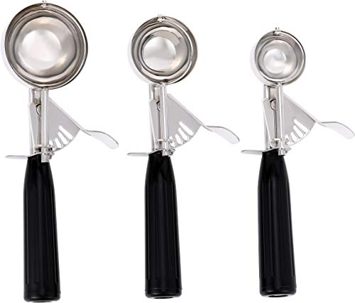 image for Apexstone Cookie Scoop Set of 3,Ice Cream Scoop Set of 3,Stainless Ste