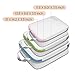 Compression Packing Cubes, Lifinity 3 Pcs Expandable Luggage Organizers Travel Cubes for Packing with Durable Zipper