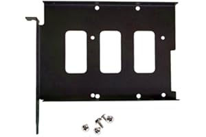 PCI 2.5/3.5-inch SSD Expansion Rack Computer Chassis PCI Card Slot Bracket Conversion HDD Bracket with Screws (3.5”-13.7CM)