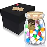 Capsule Letter Message in a Bottle Glass Favor Wish