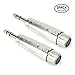 Tisino 1/4 to XLR Cable, Nylon Braid Quarter inch TRS to XLR Male Balanced Interconnect Cord Patch Cable- 20ft
