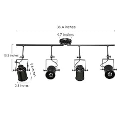 LALUZ Track Kit Semi Flush Mount Close to Ceiling