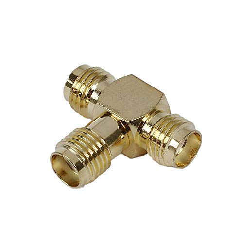 FidgetFidget SMA Female to Two SMA Female Triple T RF Adapter Connector 3 Way Splitter S6M B3