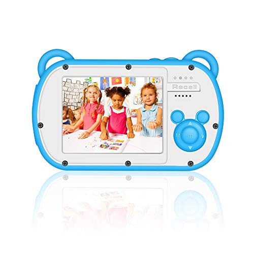 Underwater Camera for Kids, HD 1080P Waterproof Kids Camera, Video Recorder Action Preschool Camera, 8X Digital Zoom Camera with Flash & Microphone Sticker