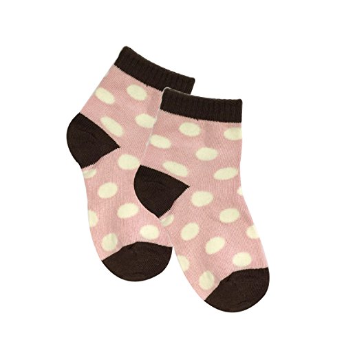 Wrapables 3 Pair Fun Polka Dot Socks for Toddler
