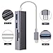 Seternaly USB C Hub Adapter Type C to USB 3.0 Data Hub with TF/SD Card Reader Combo for Macbook,Macbook Pro,USB Flash Drives and Other Devices (Grey)