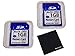 2 Pack of 1GB SD Memory Card, 1 GB Secure Digital Flash Memory Cards Pack of 2 with Memory4You (tm) Microfiber Cleaning Cloth