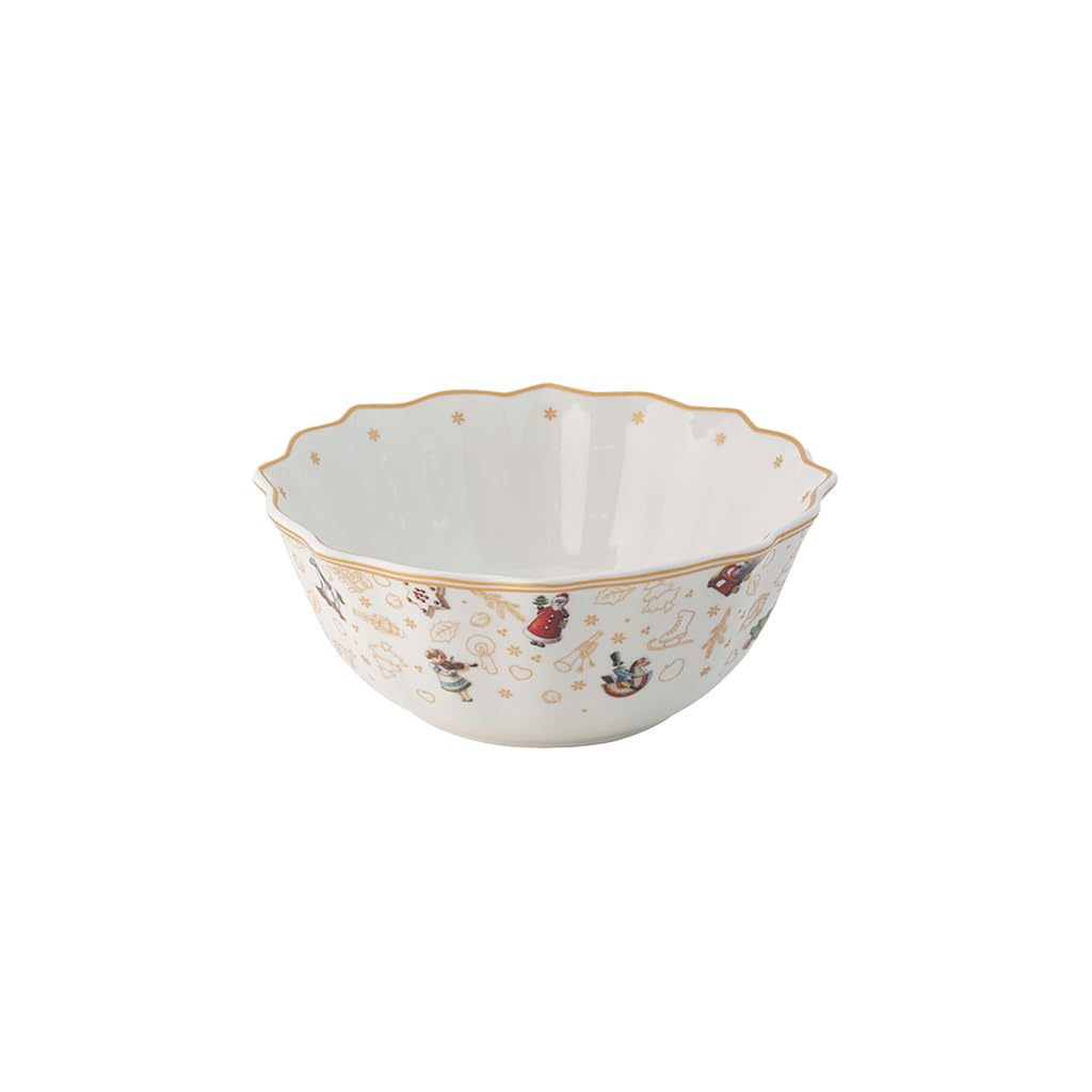 Villeroy & Boch – Toy's Delight Anniversary Edition Bowl, Dessert Bowl Made from Premium Porcelain, Multi-Coloured/Gold/White, 0,51 l